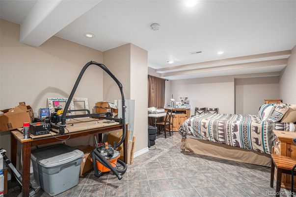 Bedroom, Home Office, Interior, Recessed Lighting