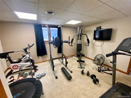 Fitness Equipment, Interior, Recessed Lighting
