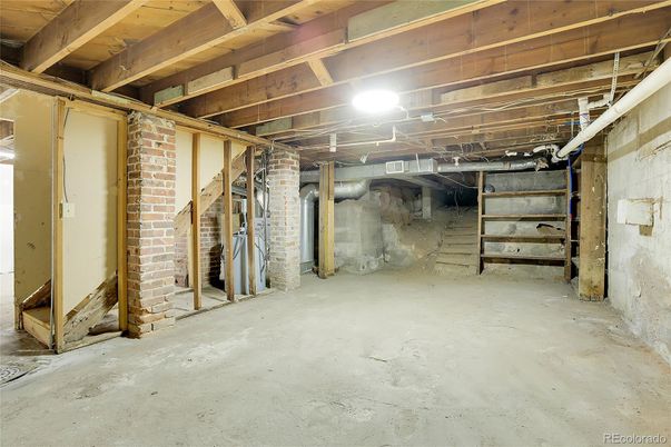 Interior, Stone Walls, Wooden Beams