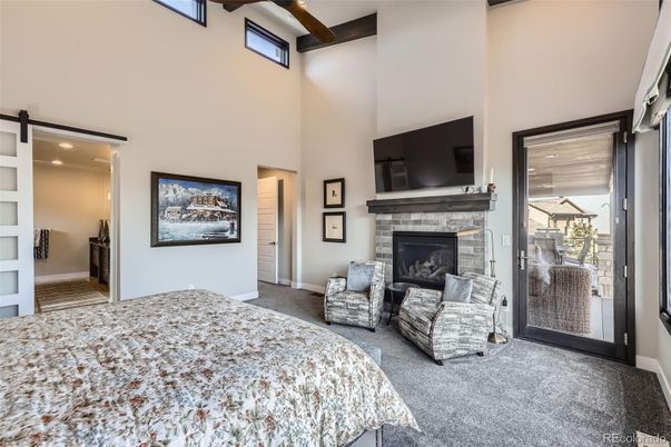 Bedroom, Fireplace, Interior, Recessed Lighting