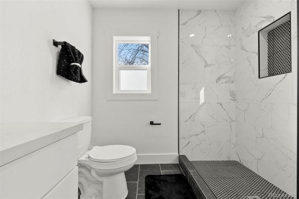 Bathroom, Glass Shower, Interior, Marble Walls