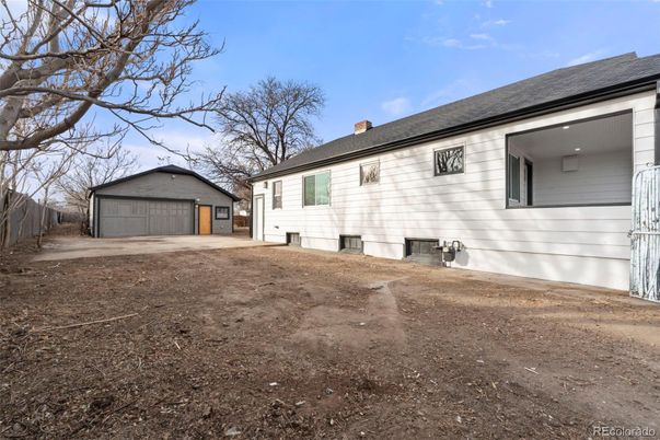 Backyard, Detached Garage, Exterior