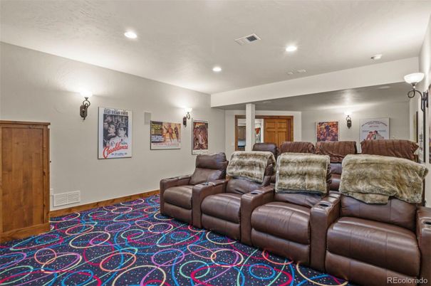 Home Theatre Room, Interior, Recessed Lighting, Theatre Room