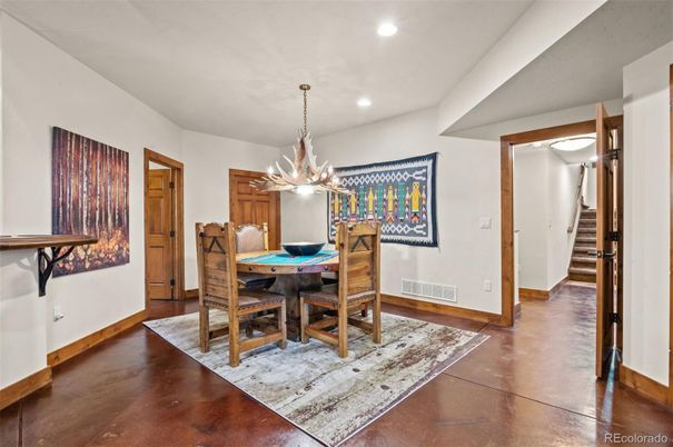 Chandelier, Dining room, Interior, Pendant Lights, Recessed Lighting