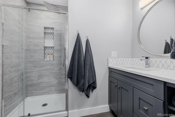 Bathroom, Glass Shower, Interior
