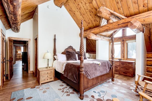 Bedroom, Interior, Wooden Beams, Wooden Ceilings, Wood Texture Flooring