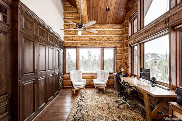 Home Office, Interior, Wooden Ceilings, Wood Texture Flooring, Wooden Walls
