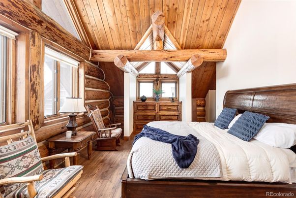 Bedroom, Interior, Wooden Beams, Wooden Ceilings, Wood Texture Flooring, Wooden Walls