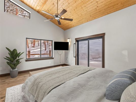 Bedroom, Interior, Wooden Ceilings, Wood Texture Flooring