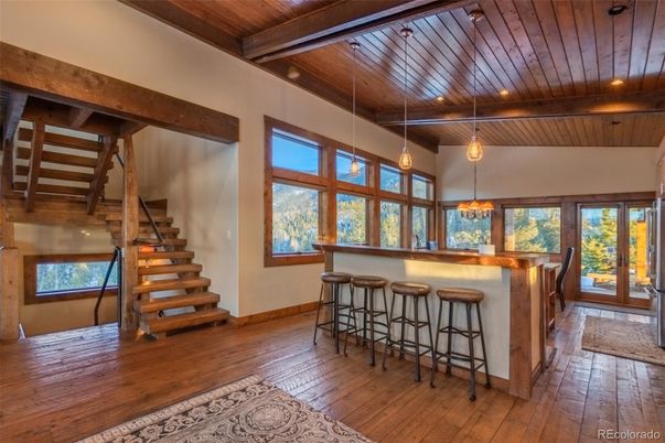 Interior, Pendant Lights, Recessed Lighting, Wooden Beams, Wooden Ceilings, Wood Texture Flooring