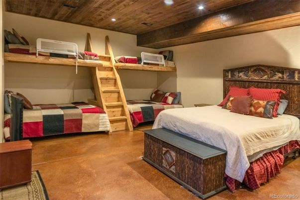Bedroom, Interior, Recessed Lighting, Wooden Ceilings