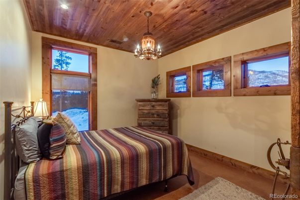 Bedroom, Chandelier, Interior, Wooden Ceilings