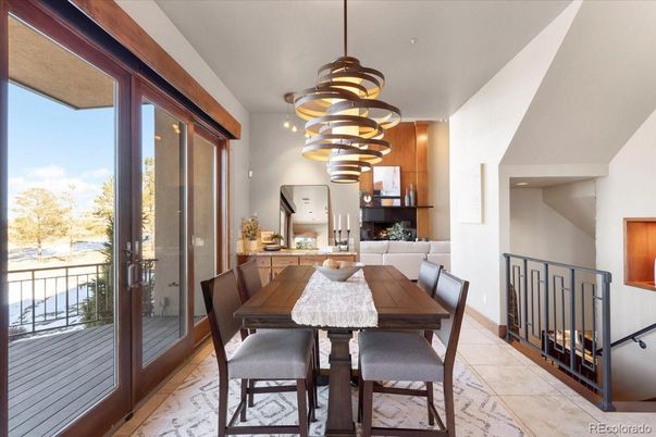 Dining room, Interior, Pendant Lights