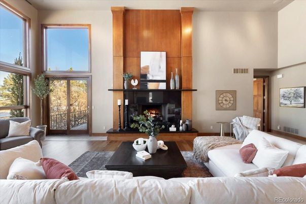 Fireplace, Interior, Living room, Wood Texture Flooring