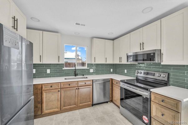 Interior, Kitchen, Recessed Lighting, Stainless Steel Appliances