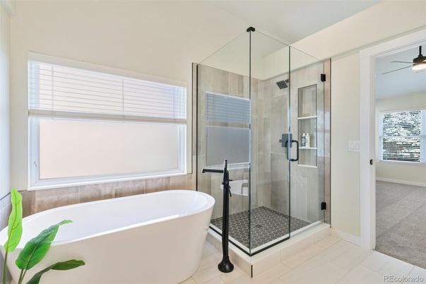 Bathroom, Free Standing Baths, Glass Shower, Interior