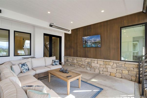 Interior, Living room, Recessed Lighting, Wooden Walls