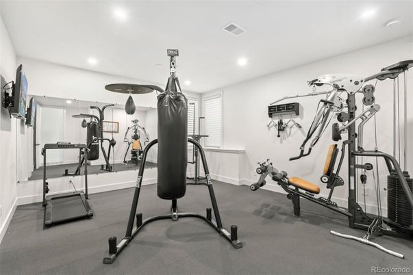 Fitness Equipment, Interior, Recessed Lighting