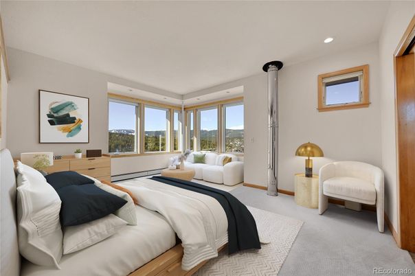 Bedroom, Interior, Recessed Lighting