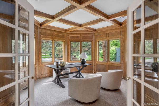 Home Office, Interior, Wooden Beams