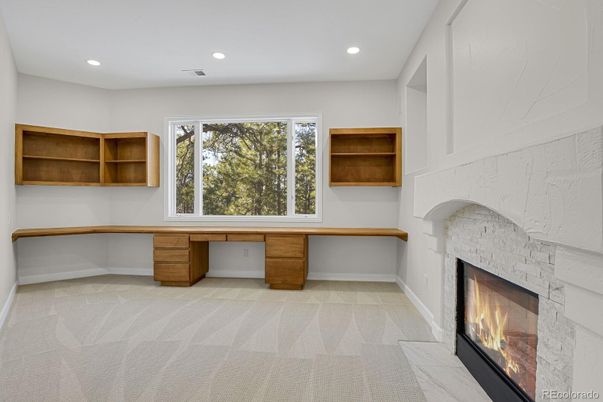 Fireplace, Interior, Recessed Lighting
