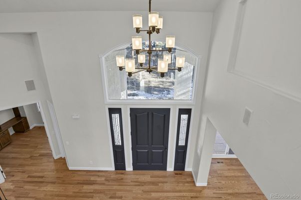Chandelier, Interior, Pendant Lights, Wood Texture Flooring