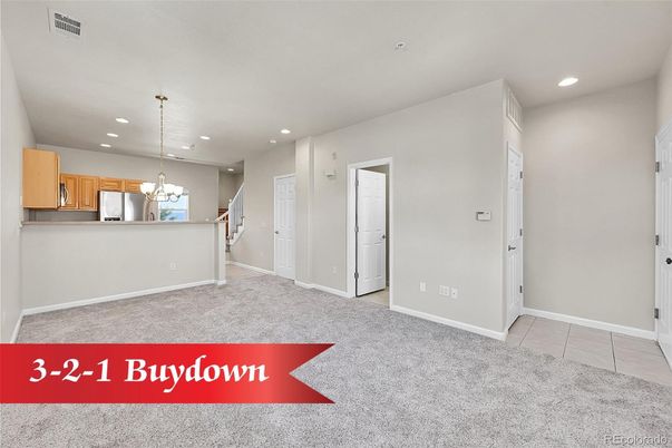 Chandelier, Empty room, Interior, Kitchen, Recessed Lighting