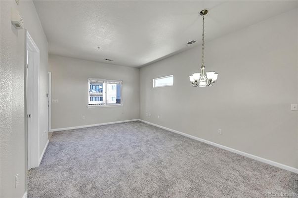 Chandelier, Empty room, Interior
