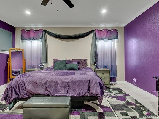 Bedroom, Interior, Recessed Lighting