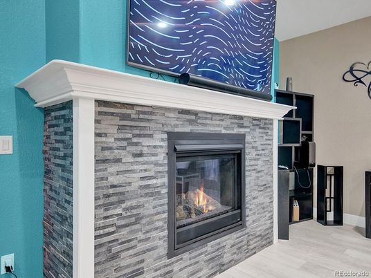 Fireplace, Interior, Wood Texture Flooring