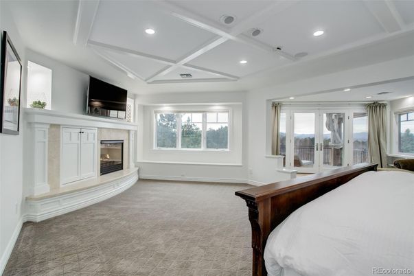 Bedroom, Fireplace, Interior, Recessed Lighting