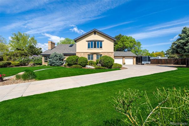 Attached, Backyard, Exterior, Facade, Brick Facade, French Provincial