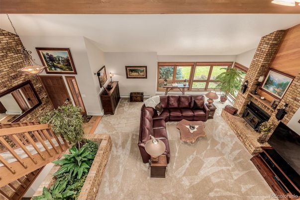 Fireplace, Interior, Living room, Stone Walls