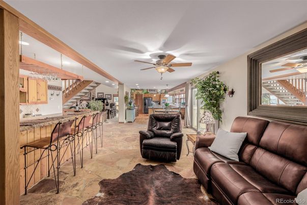 Interior, Kitchen, Living room, Recessed Lighting