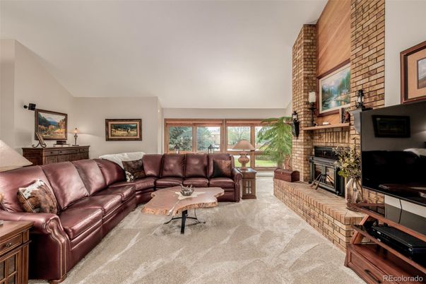 Fireplace, Interior, Living room, Stone Walls