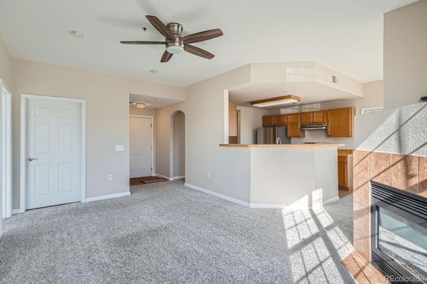 Fireplace, Interior, Kitchen, Stainless Steel Appliances