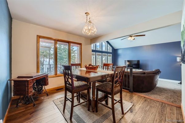 Dining room, Interior, Wood Texture Flooring