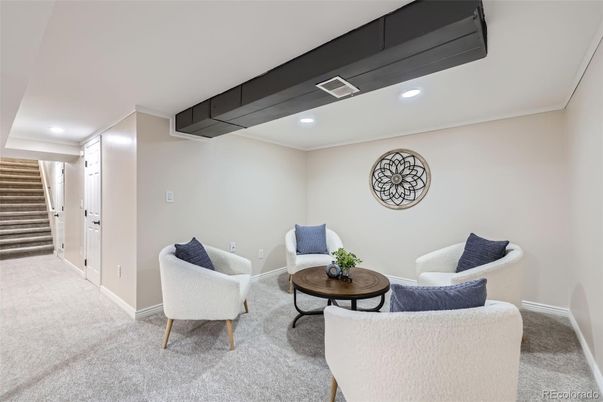 Interior, Living room, Recessed Lighting