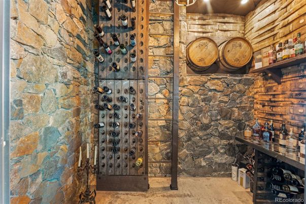 Interior, Stone Walls, Wine Storage