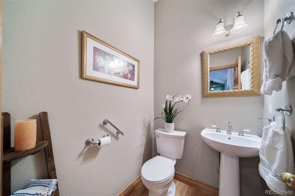 Bathroom, Interior, Wood Texture Flooring