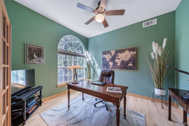 Home Office, Interior, Wood Texture Flooring