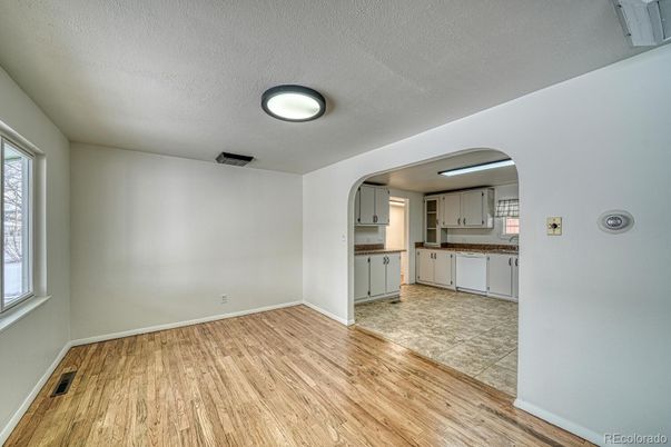 Empty room, Interior, Kitchen, Wood Texture Flooring
