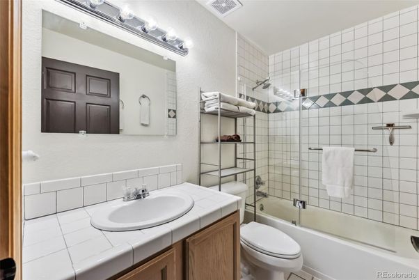 Bathroom, Glass Shower, Interior, Tile Countertops