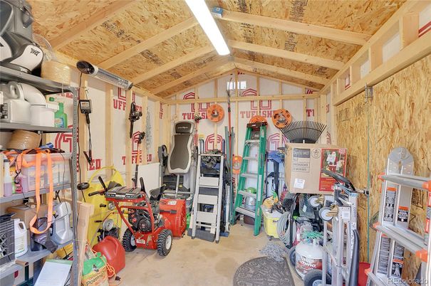 Garage, Interior, Wooden Beams, Wooden Ceilings