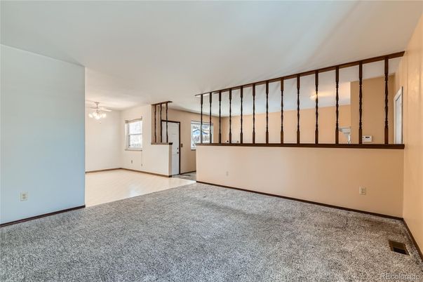Chandelier, Empty room, Interior