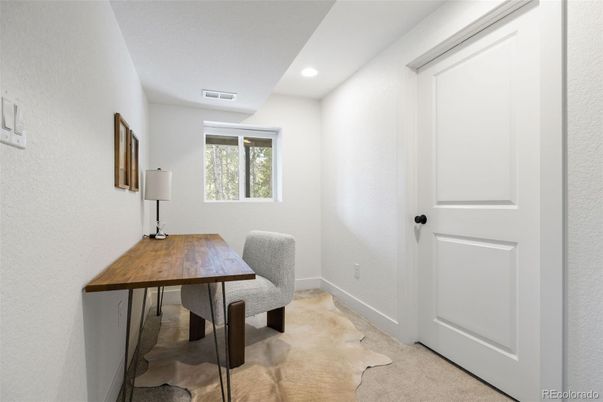 Home Office, Interior, Recessed Lighting