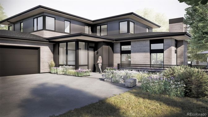 Attached, Exterior, Facade, Modern