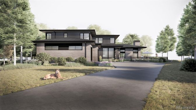 Backyard, Exterior, Facade, Brick Facade, Modern