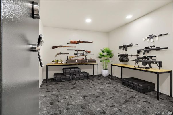 Home Office, Interior, Recessed Lighting