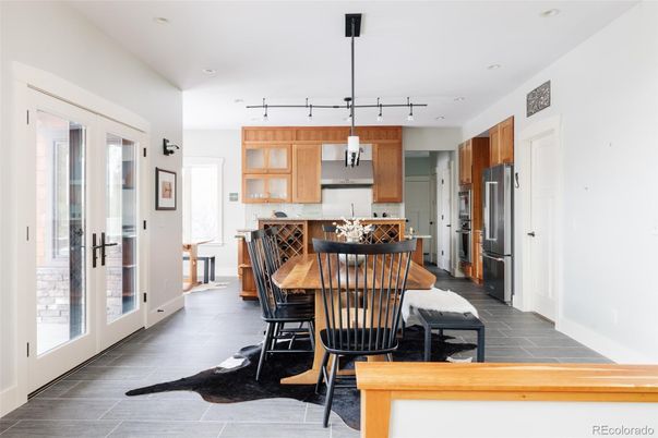 Dining room, Interior, Kitchen, Pendant Lights, Recessed Lighting
